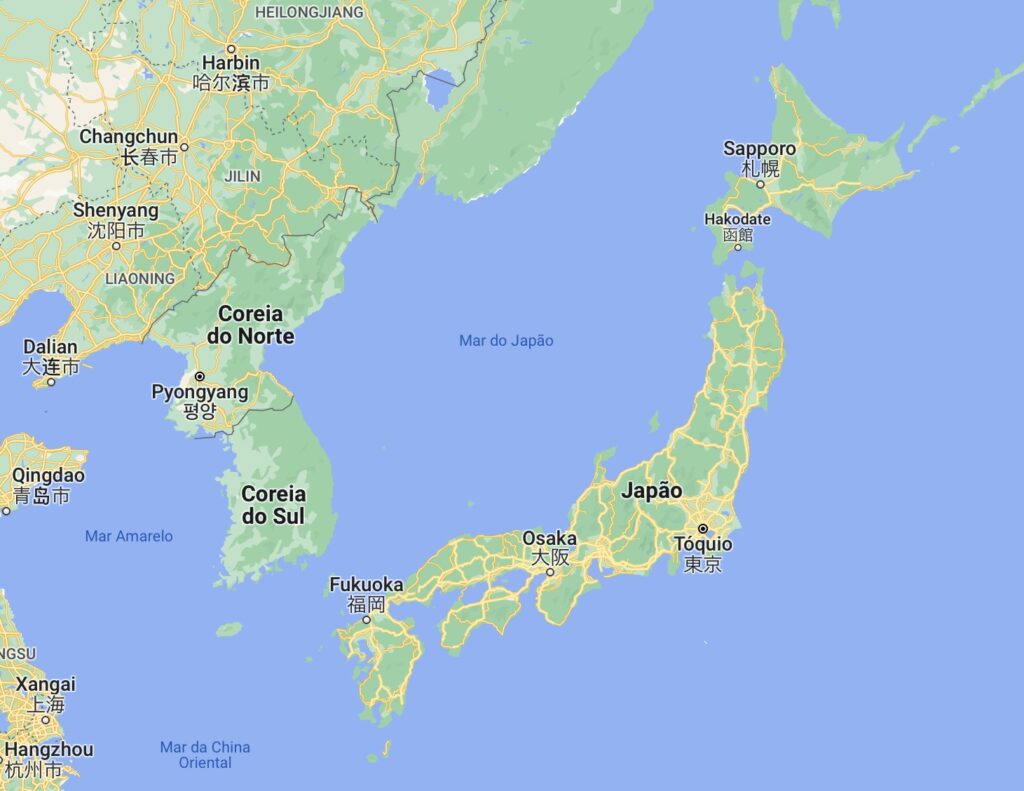 Mapa do Japão